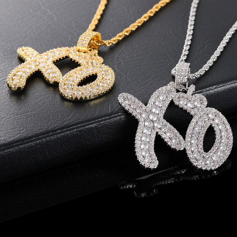 XO The Weeknd Pendant Iced Out Micro Pave CZ Chain AJWatches