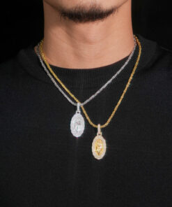 VVS Moissanite Virgin Mary Pendant S925