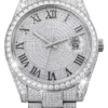 Custom VVS Moissanite Mens 41mm Watch Automatic Movement