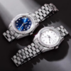 Custom VVS Simulated Diamonds 41mm Mens Stainless Steel Watch