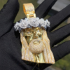 Flower Wreath Jesus Pendant