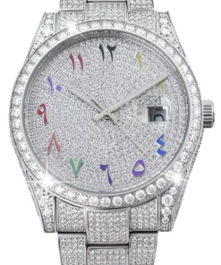 Alternative view of Custom VVS Moissanite Mens 41mm Watch Automatic Movement