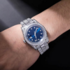 Custom VVS Simulated Diamond Mens 41mm Stainless Steel Watch - Image 11