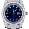 Custom VVS Simulated Diamonds 41mm Mens Stainless Steel Watch