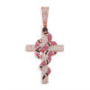 Snake Cross Pendant Iced Out Micro Pave CZ + Chain - Image 5