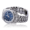 Custom VVS Simulated Diamonds 41mm Mens Stainless Steel Watch