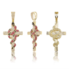 Snake Cross Pendant Iced Out Micro Pave CZ + Chain - Image 6