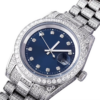 Custom VVS Simulated Diamonds 41mm Mens Stainless Steel Watch