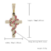 Snake Cross Pendant Iced Out Micro Pave CZ + Chain - Image 7