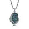Benjamin Franklin Pendant White Gold Iced Out