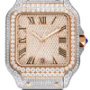 Custom VVS Moissanite Mens 41mm Watch Automatic Movement