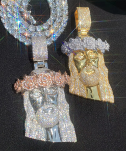 Flower Wreath Jesus Pendant