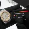 Custom VVS Moissanite Mens 44mm Watch Automatic Movement - Image 4