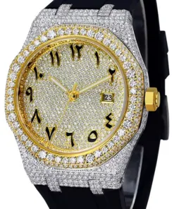 Alternative view of Custom VVS Moissanite Mens 44mm Watch Automatic Movement