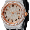 Custom VVS Moissanite Mens 44mm Watch Automatic Movement - Image 3